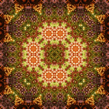 Kusursuz kare simetrik desen. Sanat dokusu. mandala