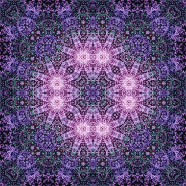 Kusursuz kare simetrik desen. Sanat dokusu. mandala