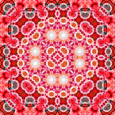 Kusursuz kare simetrik desen. Sanat dokusu. mandala