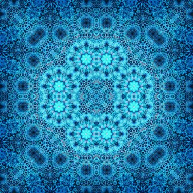 Kusursuz kare simetrik desen. Sanat dokusu. mandala