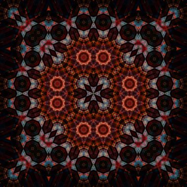 Kusursuz kare simetrik desen. Sanat dokusu. mandala