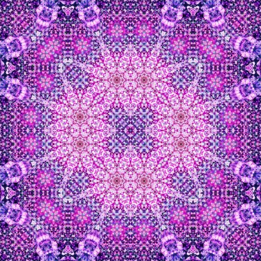 Kusursuz kare simetrik desen. Sanat dokusu. mandala