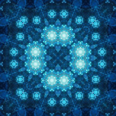 Kusursuz kare simetrik desen. Sanat dokusu. mandala