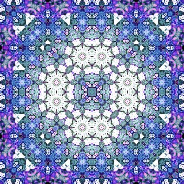 Kusursuz kare simetrik desen. Sanat dokusu. mandala