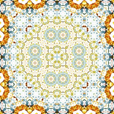 Kusursuz kare simetrik desen. Sanat dokusu. mandala