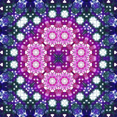 Kusursuz kare simetrik desen. Sanat dokusu. mandala