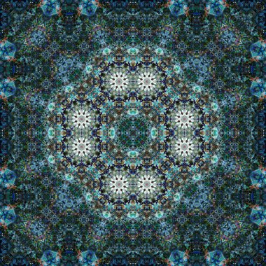 Kusursuz kare simetrik desen. Sanat dokusu. mandala