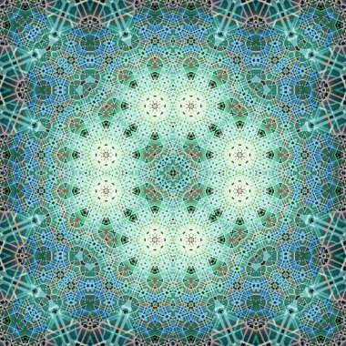 Kusursuz kare simetrik desen. Sanat dokusu. mandala