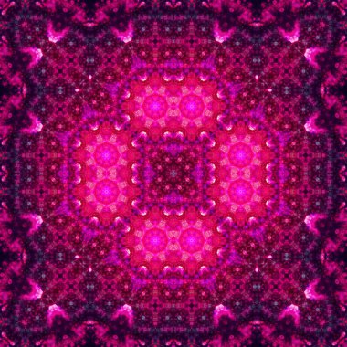 Kusursuz kare simetrik desen. Sanat dokusu. mandala