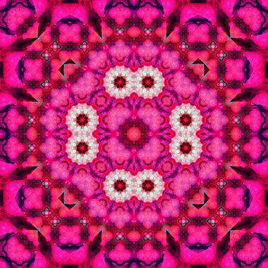 Kusursuz kare simetrik desen. Sanat dokusu. mandala