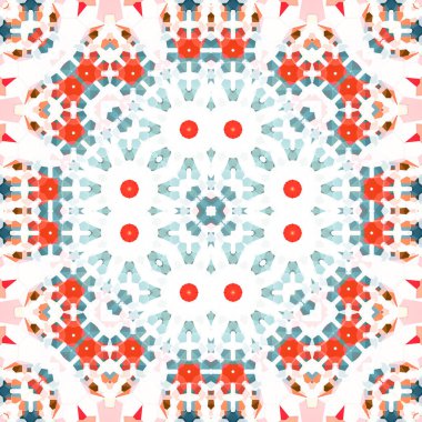 Kusursuz kare simetrik desen. Sanat dokusu. mandala