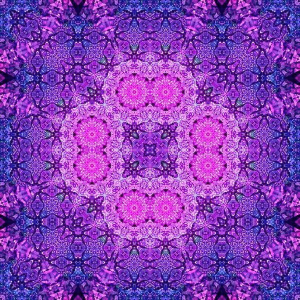 Kusursuz kare simetrik desen. Sanat dokusu. mandala