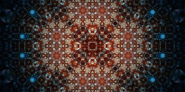 Kusursuz geniş desenler. Sanat dokusu simetriktir