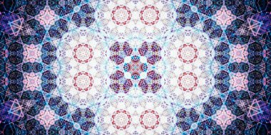 Kusursuz geniş desenler. Sanat dokusu simetriktir