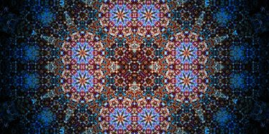 Kusursuz geniş desenler. Sanat dokusu simetriktir