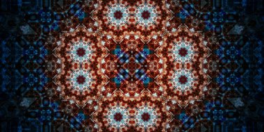 Kusursuz geniş desenler. Sanat dokusu simetriktir