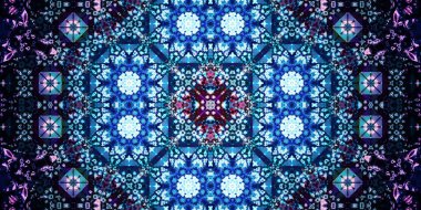 Kusursuz geniş desenler. Sanat dokusu simetriktir