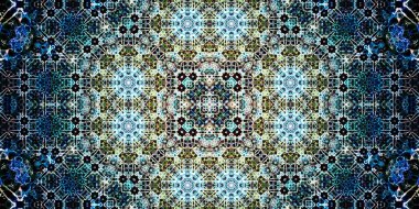 Kusursuz geniş desenler. Sanat dokusu simetriktir