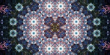 Kusursuz geniş desenler. Sanat dokusu simetriktir