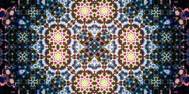 Kusursuz geniş desenler. Sanat dokusu simetriktir