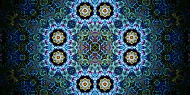 Kusursuz geniş desenler. Sanat dokusu simetriktir