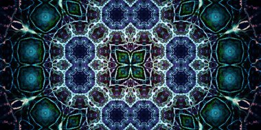 Kusursuz geniş desenler. Sanat dokusu simetriktir