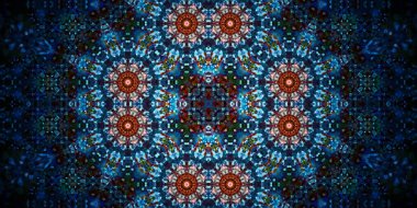 Kusursuz geniş desenler. Sanat dokusu simetriktir