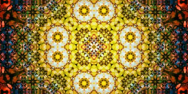 Kusursuz geniş desenler. Sanat dokusu simetriktir