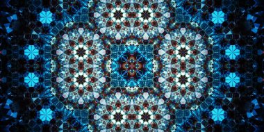 Kusursuz geniş desenler. Sanat dokusu simetriktir