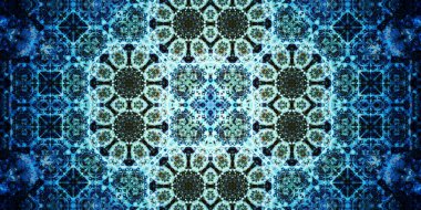 Kusursuz geniş desenler. Sanat dokusu simetriktir