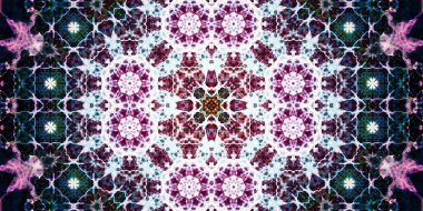 Kusursuz geniş desenler. Sanat dokusu simetriktir