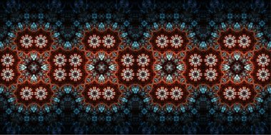 Kusursuz geniş desenler. Sanat dokusu simetriktir