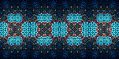 Kusursuz geniş desenler. Sanat dokusu simetriktir