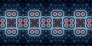 Kusursuz geniş desenler. Sanat dokusu simetriktir