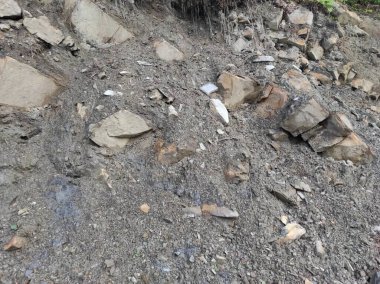 Coğrafi doku fotoğrafı. Toprak ve taşın doğal dokusu. dizayn boş