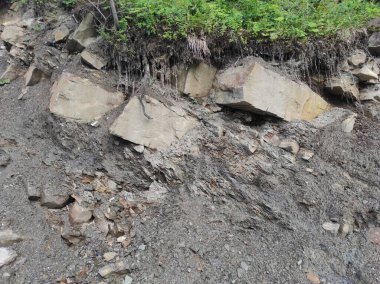 Coğrafi doku fotoğrafı. Toprak ve taşın doğal dokusu. dizayn boş