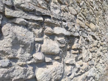 Eski kale duvarının fotoğrafı. Eski duvar dokusu