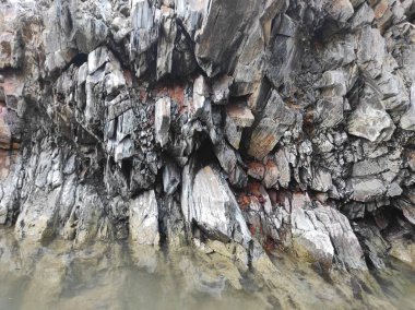 Coğrafi doku fotoğrafı. Toprak ve taşın doğal dokusu. dizayn boş