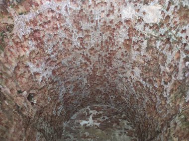 Tuğla duvar dokusunun fotoğrafı. Eski tuğla dokusu