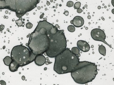 Soyut sanat noktaları. Japon sanatı. Modern sanat alkol mürekkebi