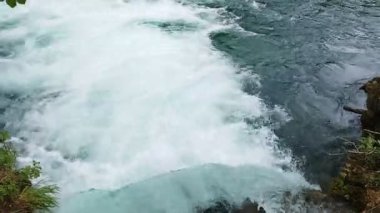 Plitvice Lakes Ulusal Parkı. Şelale manzaraları. UNESCO Dünya Mirası