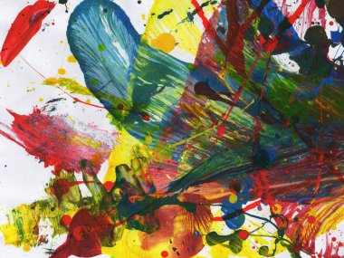 Soyut sanat. Doku sanatı. Desen paleti. akrilik boya