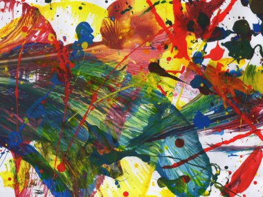 Soyut sanat. Doku sanatı. Desen paleti. akrilik boya