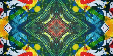 Kusursuz sanat afişi. Renk Sanatı dokusu paleti