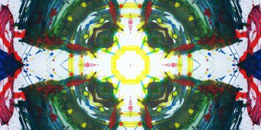 Kusursuz sanat afişi. Renk Sanatı dokusu paleti