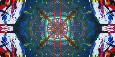 Kusursuz sanat afişi. Renk Sanatı dokusu paleti