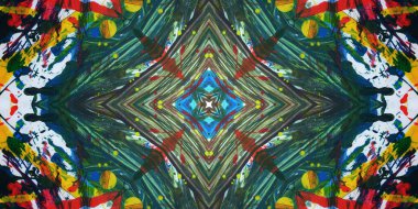 Kusursuz sanat afişi. Renk Sanatı dokusu paleti