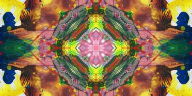 Kusursuz sanat afişi. Renk Sanatı dokusu paleti