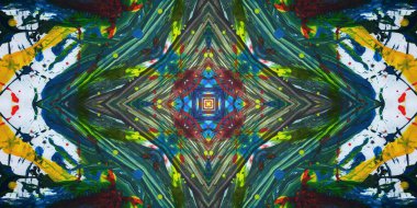 Kusursuz sanat afişi. Renk Sanatı dokusu paleti