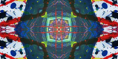 Kusursuz sanat afişi. Renk Sanatı dokusu paleti